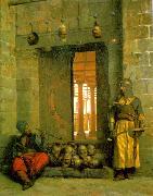 Jean Leon Gerome Heads of the Rebel Beys at the Mosque of El Hasanein oil painting picture wholesale